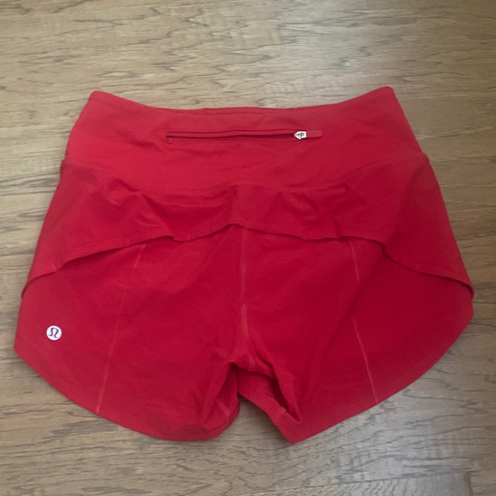 lululemon athletica Women's Vibrant Red Athletic Shorts